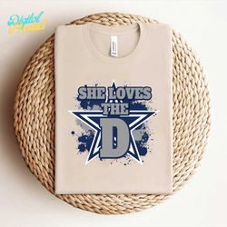 She Loves The D Dallas Cowboys Logo Svg