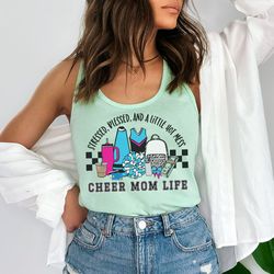 Cheer mom tank top, custom cheer mom shirt, cheerleading gift for mom, mothers day gift for cheer mom, racerback top, ch