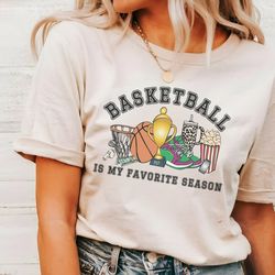 Basketball mama tee, Basketball is my favorite season tshirt, Basketball gift for fan, gift for basketball player, cute