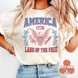 4th of July America PNG Sublimation Design, America Land Of The Free, 4th of july png, America png, Fourth of July png,