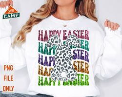 Happy Easter Bunny Faux Sequins Png, Easter Bunny Png, Leopard Bunny Png, Retro Easter Png, Happy Easter Png, Easter Shi
