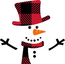 Christmas Snowman Svg, Buffalo Plaid Christmas Svg, Christmas Svg, Buffalo Plaid logo Svg, Christmas logo, Cut file