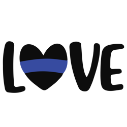 Police Love Svg, Police Thin Blue Line Svg, Police Svg, Blue Lives Matter, I've Got Your Six Svg, Cut file