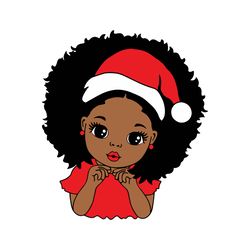 Black Girl Christmas Png, Merry Christmas Png, Black Woman Png, Afro Woman Christmas Png, Digital download