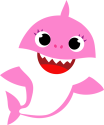 shark pink svg, baby shark svg, baby shark party svg, baby shark family svg, baby shark characters svg, digital download