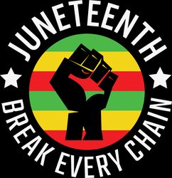 Juneteenth Break Every Chain Flag Svg, Juneteenth Svg, Juneteenth Design, Black history Svg, Digital download