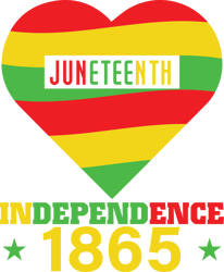 Juneteenth Heart Independence Svg, Juneteenth Svg, Juneteenth Design, Black history Svg, Digital download