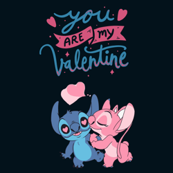 You Are My Valentine Svg, Valentine Svg, Valentines Day Svg, My Valentine Svg, Stitch Svg, Stitch Love, Digital download
