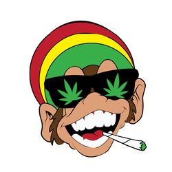 Cannabis Funny Monkey Svg, Trending Svg, Monkey Svg, Svg Clipart, Silhouette Svg, Cricut Svg Files, Digital download