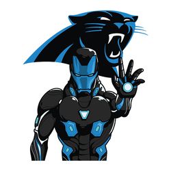 Iron Man Fan Carolina Panthers NFL Svg, Carolina Panthers Svg, NFL Svg, Football logo Svg, Digital download