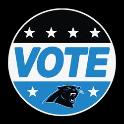 Vote Team Carolina Panthers Svg, Carolina Panthers Svg, NFL Svg, Football logo Svg, Digital download