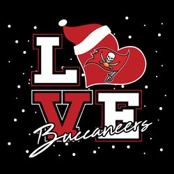Love Xmas Tampa Bay Buccaneers NFL Svg, Tampa Bay Svg, Football Team Svg, NFL Svg, Sport Svg, Digital download