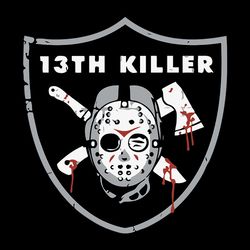 13TH Killer Las Vegas Raiders NFL Svg, Las Vegas Raiders Svg, Football Svg, NFL Svg, Sport Svg, Cut file