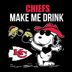 Make Me Drink Snoopy Kansas City Chiefs NFL Svg, Football Svg, NFL Team Svg, Sport Svg, Digital download