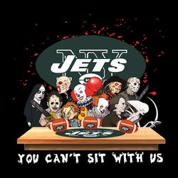 Horror You Can't Sit With Us New York Jets NFL Svg, New York Jets Svg, Football Svg, NFL Team Svg, Sport Svg, Cut file