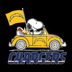 Snoopy Car Fan Los Angeles Chargers NFL Svg, Football Team Svg, NFL Team Svg, Sport Svg, Digital download