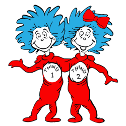 Thing 1 And Thing 2 Svg, Dr Seuss Svg, Dr Seuss Logo Svg, Cat In The Hat Svg, Dr Seuss Gifts, Digital download