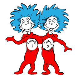 Thing 1 And Thing 2 Svg, Dr Seuss Svg, Dr Seuss Logo Svg, Cat In The Hat Svg, Dr Seuss Gifts, Digital download-1