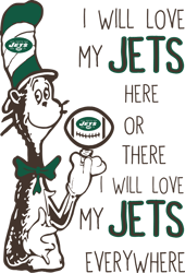 I Will Love My Jets Here Or There, I Will Love My Jets Everywhere Svg, Dr Seuss Svg, Sport Svg, Digital download
