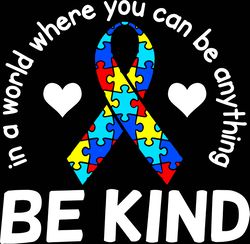 Be Kind Autism Awareness Svg, Autism Puzzle Piece Logo Svg, Autism Awareness Svg File Cut Digital Download-1