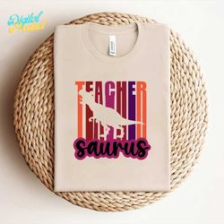 Teacher Saurus Dinosaur T-shirt Design