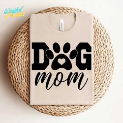 Dog Mom SVG, Dog Mama SVG, Paw Print SVG