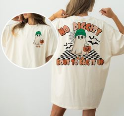 124TRENDY No Diggity Bout To Bag It Up Png, Cool Ghost png, Retro Ghost png, Halloween Design, Trendy Spooky Halloween S