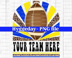 School Spirit PNG, Sublimation Download, team colors, Blank Design, game day, royal yellow, football, fall, autumn