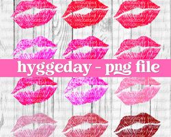 Collection of Watercolor Lips PNG, Sublimate Download, love, valentines day, mouth, kiss, lips, brush stroke, paint, Png