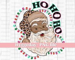 Santa PNG, Sublimation Download, Christmas, Ho ho ho, Cheetah, Leopard, sublimate, download, dtg..