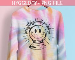crystal ball png, sublimation, digital download, tie dye, hippie, positivity, kindness, sassy, happy, happiness, file fo