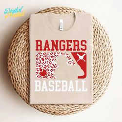 Retro Rangers Baseball MLB Player Logo SVG--