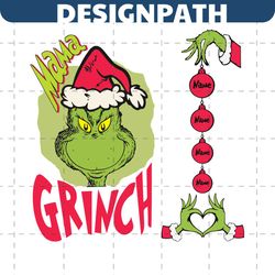 Custom Mama Grinch Family SVG