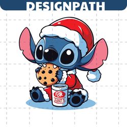 Stitch Christmas For Santa SVG