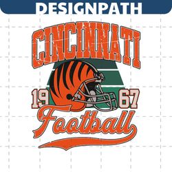 Vintage NFL Cincinnati Football 1967 SVG Graphic Design File