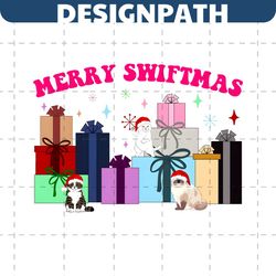 merry swiftmas karma cat with santa hat png download