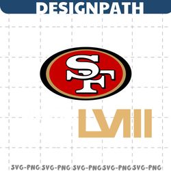 NFL San Francisco 49ers Super Bowl LVIII SVG