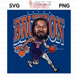 Jalen Brunson New York Knicks Cartoon PNG