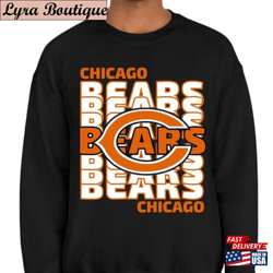 Chicago Bears Vintage Sweatshirt Nfl Football Shirt Soldier Field Unisex Hoodie