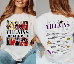Vintage Villains The Evil Tour Shirt, Magic Kingdom Villians Evil Tour Shirt. Villains Family Birthday Shirt