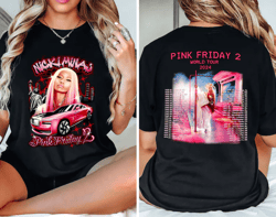nicki minaj 2 sided shirt, nicki minaj tour shirt, nicki minaj merch, pink friday 2 airbrush shirt, gag city shirt