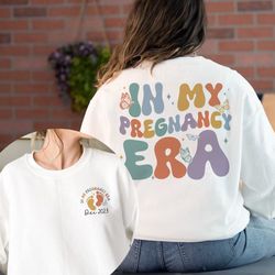 In My Pregnancy Era Shirt, Funny Pregnancy Announcement Shirt, Baby Reveal Shirt, Gift For Her
