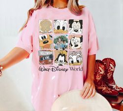 Comfort Colors Walt Disney World Shirt, Vintage Mickey and Friend, Disneyworld Shirt