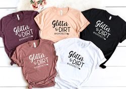 Glitter Dirt Shirt, Mom Of Both With Heart, Funny Mother's day Shirt