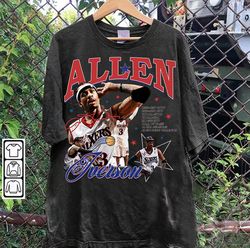 vintage 90s graphic style allen iverson t-shirt, allen iverson shirt, retro american basketball tee-8