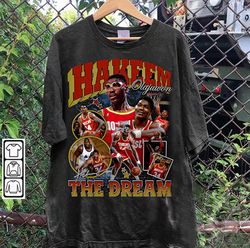 vintage 90s graphic style hakeem olajuwon shirt, hakeem olajuwon basketball tee, retro basketball tee-88