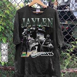 Vintage 90s Graphic Style Jaylen Brown T-Shirt, Jaylen Brown Shirt, Retro American Basketball Tee-100