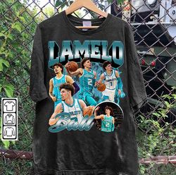 vintage 90s graphic style lamelo ball t-shirt, lamelo ball retro shirt, retro american basketball tee-131