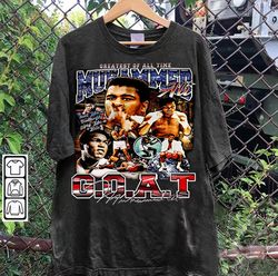 Vintage 90s Graphic Style Muhammad Ali T-shirt, Muhammad Ali Shirt, American Professional Boxer Tee-162