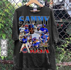 Vintage 90s Graphic Style Sammy Sosa T-Shirt, Sammy Sosa Baseball Tee, Sammy Sosa Vintage Tee-182